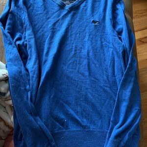 American Eagle Outfitters Royal Blue V-Neck Sweater